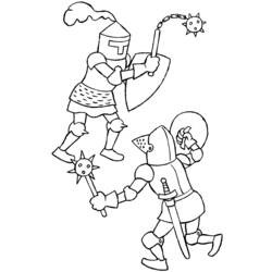 Coloring page: Knight (Characters) #86935 - Free Printable Coloring Pages