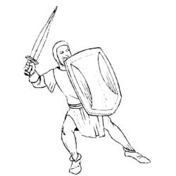 Coloring page: Knight (Characters) #86948 - Free Printable Coloring Pages