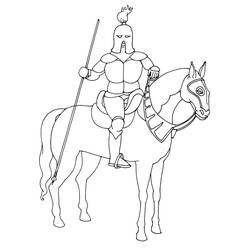 Coloring page: Knight (Characters) #86950 - Free Printable Coloring Pages
