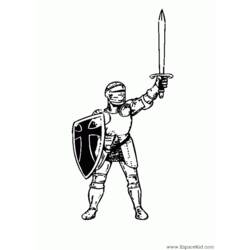 Coloring page: Knight (Characters) #86955 - Free Printable Coloring Pages