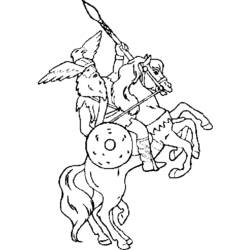 Coloring page: Knight (Characters) #86957 - Free Printable Coloring Pages