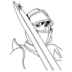 Coloring page: Knight (Characters) #86966 - Free Printable Coloring Pages