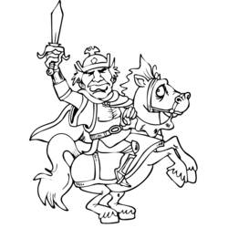 Coloring page: Knight (Characters) #86971 - Free Printable Coloring Pages