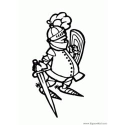 Coloring page: Knight (Characters) #86981 - Free Printable Coloring Pages