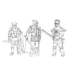Coloring page: Knight (Characters) #86997 - Free Printable Coloring Pages