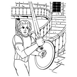 Coloring page: Knight (Characters) #87004 - Free Printable Coloring Pages