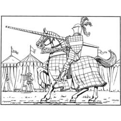 Coloring page: Knight (Characters) #87007 - Free Printable Coloring Pages