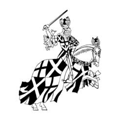 Coloring page: Knight (Characters) #87013 - Free Printable Coloring Pages