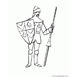 Coloring page: Knight (Characters) #87022 - Free Printable Coloring Pages