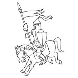 Coloring page: Knight (Characters) #87024 - Free Printable Coloring Pages