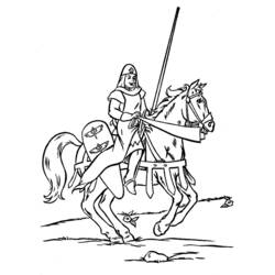 Coloring page: Knight (Characters) #87028 - Printable coloring pages