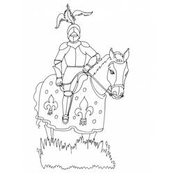 Coloring page: Knight (Characters) #87029 - Free Printable Coloring Pages