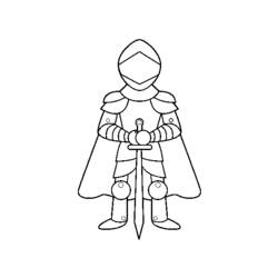 Coloring page: Knight (Characters) #87036 - Free Printable Coloring Pages