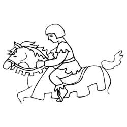 Coloring page: Knight (Characters) #87045 - Free Printable Coloring Pages