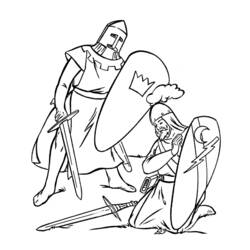 Coloring page: Knight (Characters) #87047 - Free Printable Coloring Pages