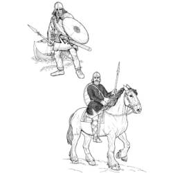 Coloring page: Knight (Characters) #87053 - Free Printable Coloring Pages