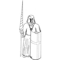 Coloring page: Knight (Characters) #87054 - Free Printable Coloring Pages