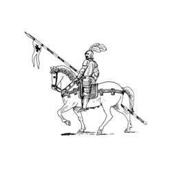 Coloring page: Knight (Characters) #87061 - Free Printable Coloring Pages