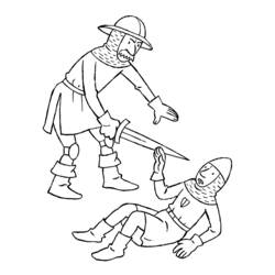 Coloring page: Knight (Characters) #87063 - Free Printable Coloring Pages