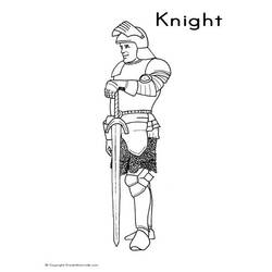 Coloring page: Knight (Characters) #87070 - Free Printable Coloring Pages