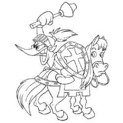 Coloring page: Knight (Characters) #87105 - Free Printable Coloring Pages