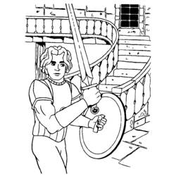 Coloring page: Knight (Characters) #87120 - Free Printable Coloring Pages