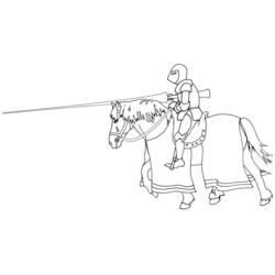 Coloring page: Knight (Characters) #87220 - Free Printable Coloring Pages