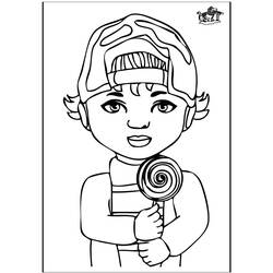 Coloring page: Little Boy (Characters) #97361 - Free Printable Coloring Pages