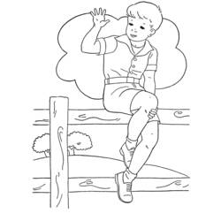 Coloring page: Little Boy (Characters) #97437 - Free Printable Coloring Pages