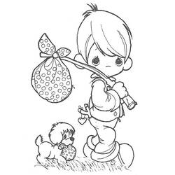 Coloring page: Little Boy (Characters) #97619 - Printable coloring pages
