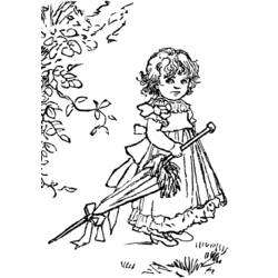 Coloring page: Little Girl (Characters) #96500 - Free Printable Coloring Pages