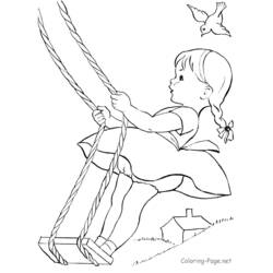 Coloring page: Little Girl (Characters) #96502 - Free Printable Coloring Pages