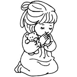 Coloring page: Little Girl (Characters) #96509 - Free Printable Coloring Pages