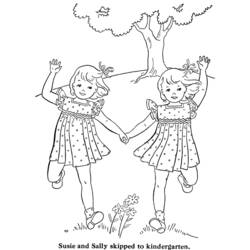 Coloring page: Little Girl (Characters) #96516 - Free Printable Coloring Pages