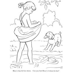 Coloring page: Little Girl (Characters) #96530 - Free Printable Coloring Pages