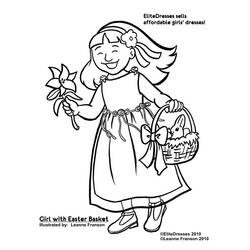 Coloring page: Little Girl (Characters) #96584 - Free Printable Coloring Pages