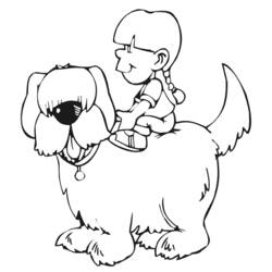 Coloring page: Little Girl (Characters) #96612 - Free Printable Coloring Pages