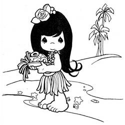 Coloring page: Little Girl (Characters) #96653 - Free Printable Coloring Pages