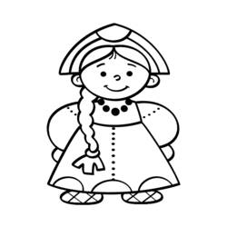 Coloring page: Little Girl (Characters) #96825 - Free Printable Coloring Pages