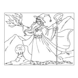 Coloring page: Magician (Characters) #100710 - Free Printable Coloring Pages