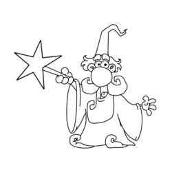 Coloring page: Magician (Characters) #100781 - Printable coloring pages