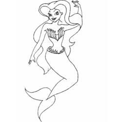 Coloring page: Mermaid (Characters) #147160 - Free Printable Coloring Pages