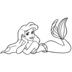 Coloring page: Mermaid (Characters) #147166 - Printable coloring pages