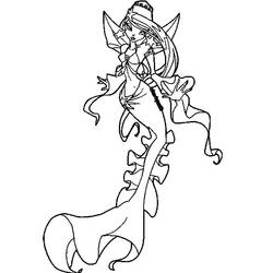 Coloring page: Mermaid (Characters) #147168 - Free Printable Coloring Pages