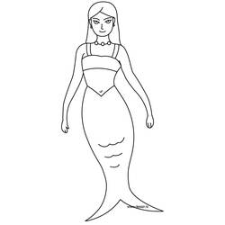 Coloring page: Mermaid (Characters) #147195 - Free Printable Coloring Pages