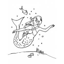 Coloring page: Mermaid (Characters) #147213 - Free Printable Coloring Pages