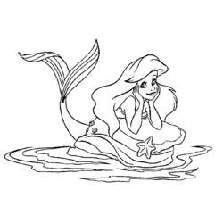 Coloring page: Mermaid (Characters) #147223 - Printable coloring pages