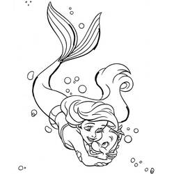 Coloring page: Mermaid (Characters) #147231 - Printable coloring pages