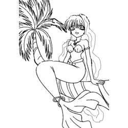 Coloring page: Mermaid (Characters) #147254 - Free Printable Coloring Pages