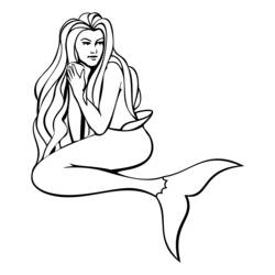 Coloring page: Mermaid (Characters) #147255 - Free Printable Coloring Pages